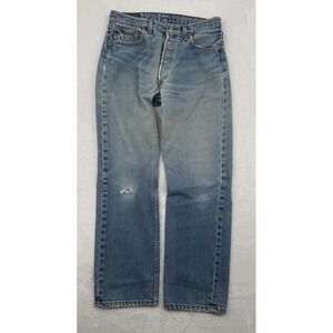 VTG 90s Levi's 501 XX Jeans USA Made THRASHED Tag 34x33 Fits 31x29 See Pics